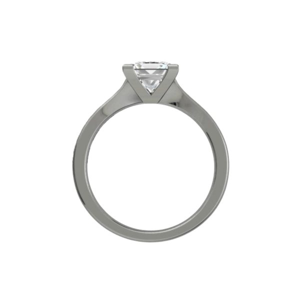 Platinum engagement ring with a 1.5ct centre and 16 small diamonds